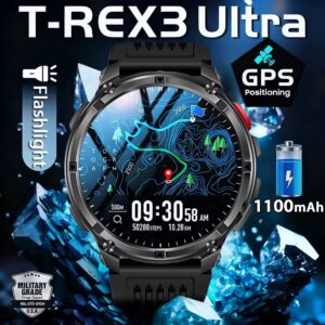 T-Rex 3 Ultra Smartwatch GPS Military IP69K Waterproof